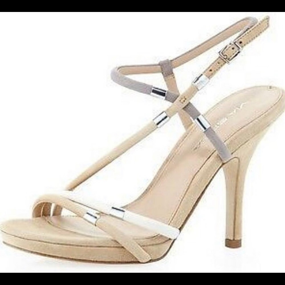Via Spiga Gene Suede Strappy Sandal Heel Size 6.5